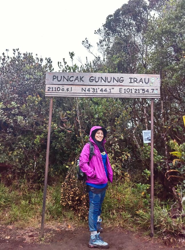 aktiviti gunung irau