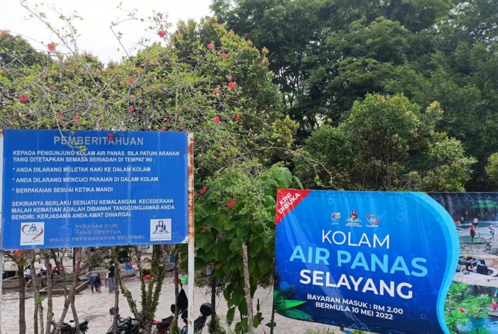 harga tiket kolam air panas selayang