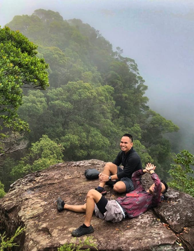 laluan pendakian mount santubong