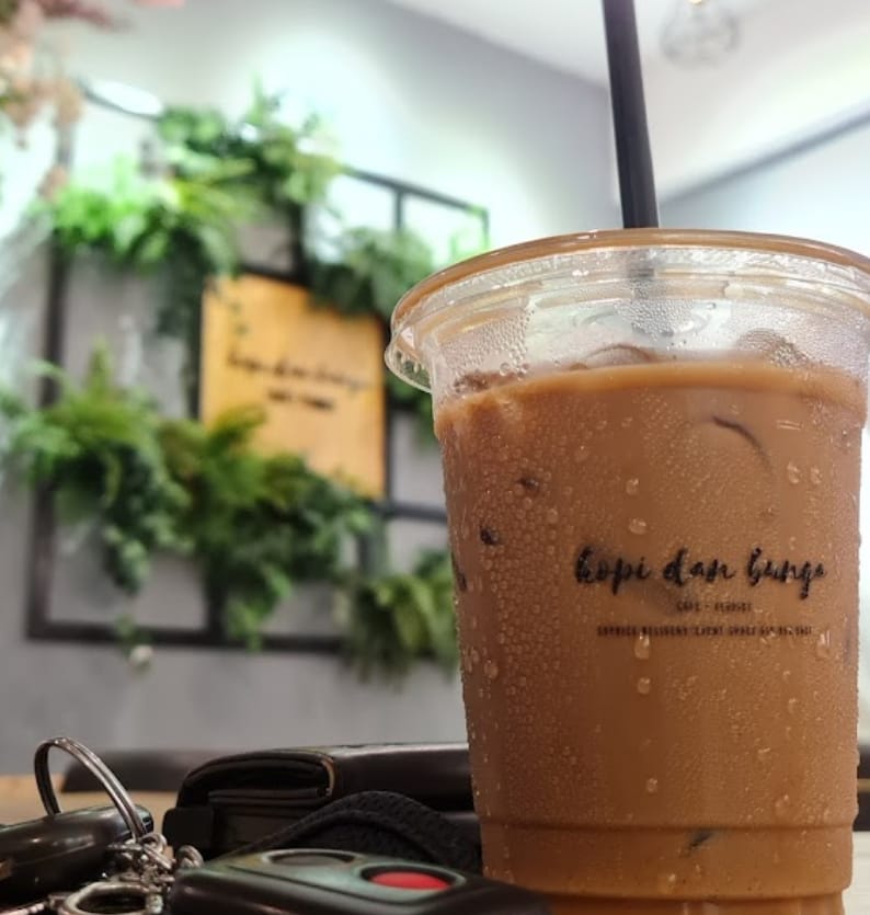 kopi dan bunga